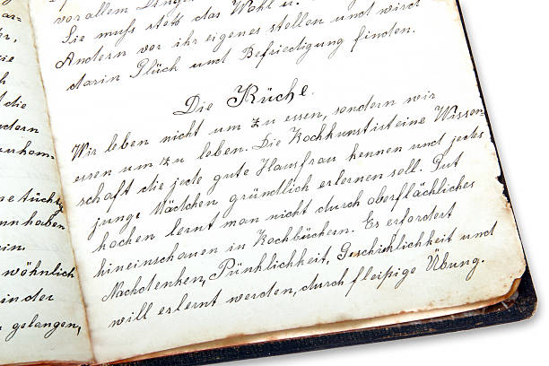 istock Handwritten cookery book in german 514831665