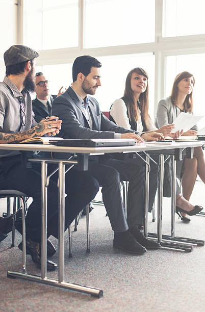 istock Business people attending a meeting 514832178