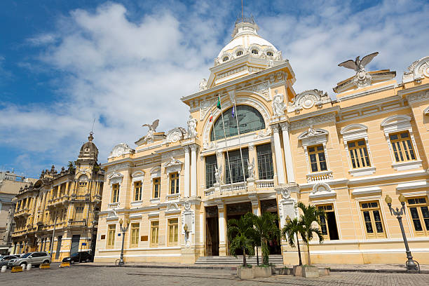On Praca Tomé de Souza are a number of 17th century buildings including this Palacio Rio Branco ( formerly Casa dos Governadores )