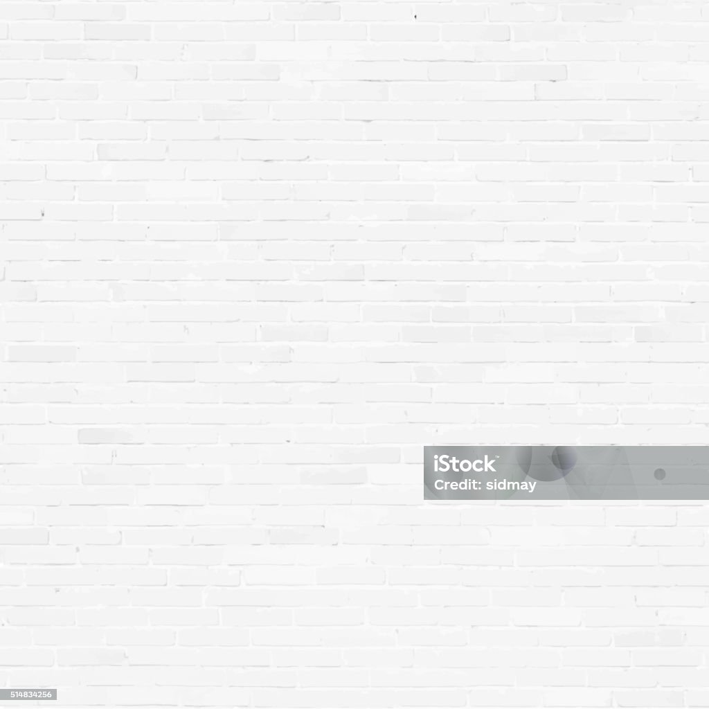 Brick wall, white relief texture with shadow Brick wall, white relief texture with shadow, vector background illustration White Color stock vector