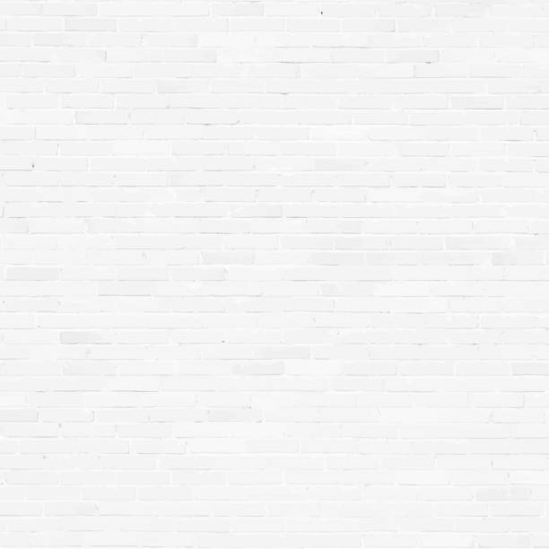 Brick wall, white relief texture with shadow Brick wall, white relief texture with shadow, vector background illustration brick and stone textures stock illustrations