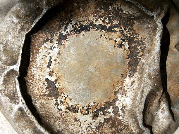 istock Texture of old scratched dirty metal 514835124