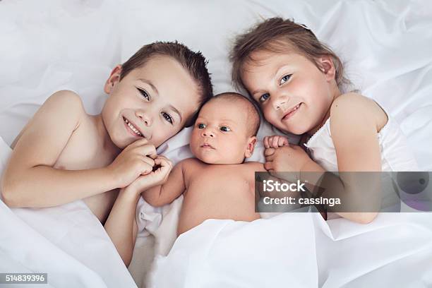 Happy Family Stock Photo - Download Image Now - Sibling, Brother, Animal