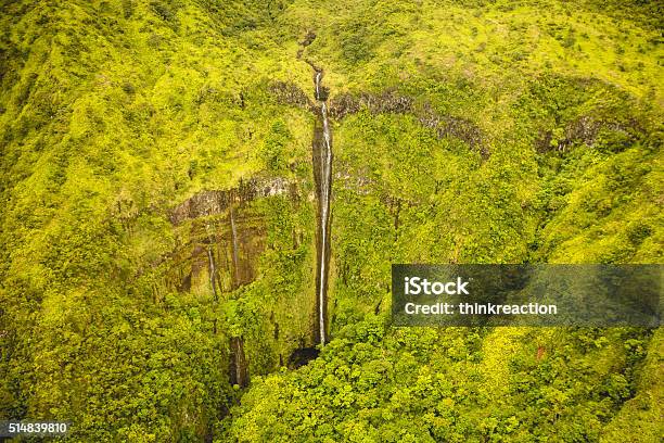 Waterfalls In Maui Hawaii Stock Photo - Download Image Now - Adventure, Aerial View, Animal Wildlife