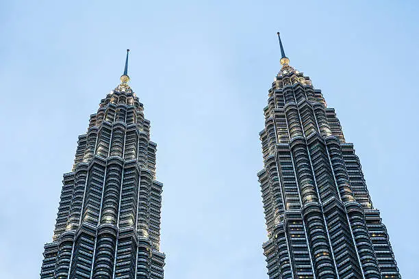 Photo of Twin peaks of the petronas towers in Kuala Lumpur, Malaysia