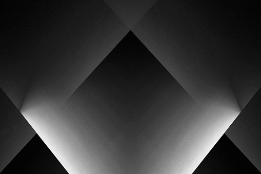 Abstract black and white architectural background composition in minimalism style