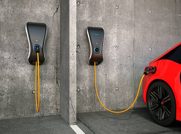 istock Electric vehicle charging station for home. 514841814