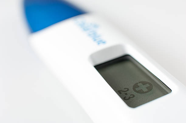 istock Positive pregnancy test, isolated on white background 514843454