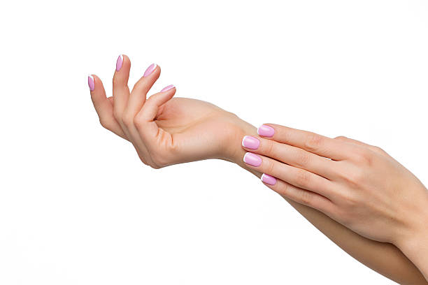 istock Woman hands with french manicure 514844508