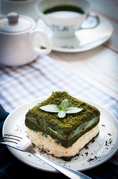 istock Japanese Matcha Green tea cake 514844576