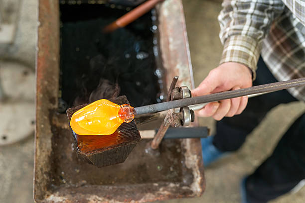 istock Handmade figures of melted glass 514846460