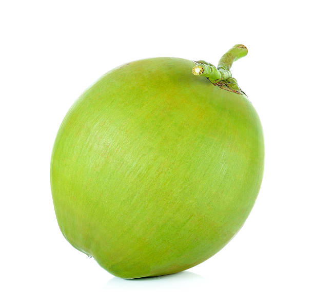 istock Green coconut isolated on the white background 514847202