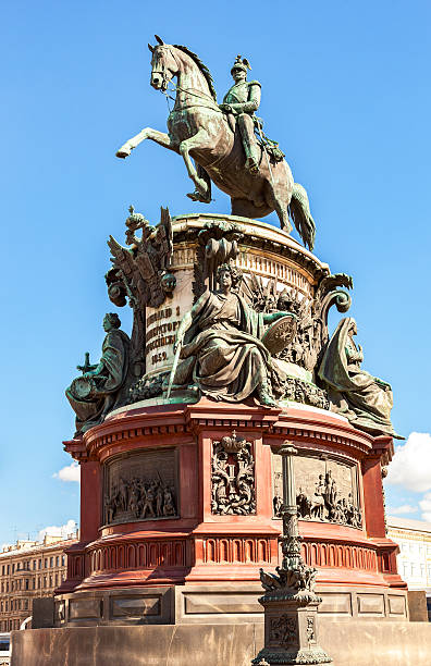 istock Equestrian monument to Emperor Nicholas I (1859) at the Isaakiev 514848074