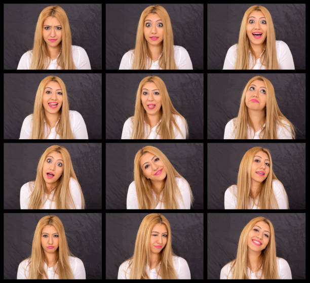 istock Young beautiful woman making facial expressions 514848850