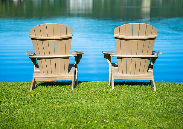 istock Adirondack wooden chairs 514853067