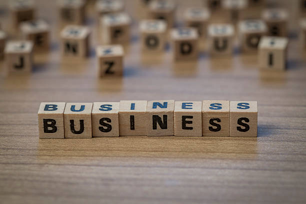 istock Business written in wooden cubes 514854452