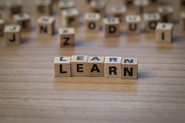 istock Learn written in wooden cubes 514855256