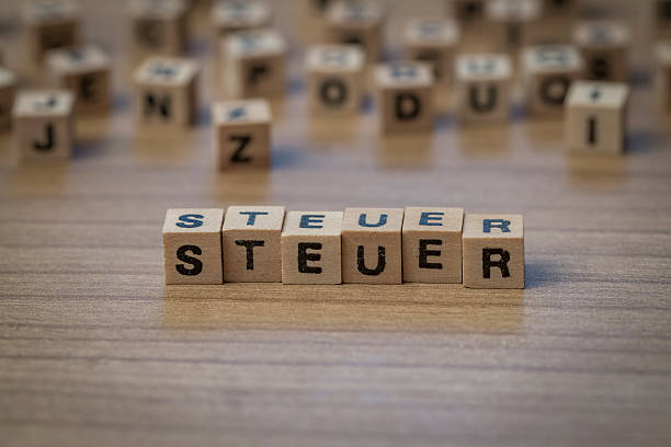istock Steuer written in wooden cubes 514855544