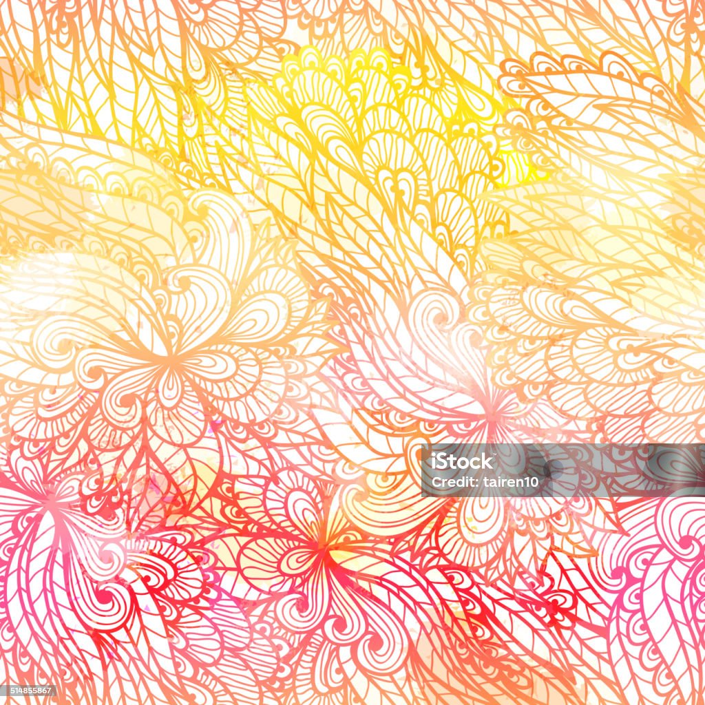 Seamless Floral Gradient Pattern Stock Illustration - Download Image ...