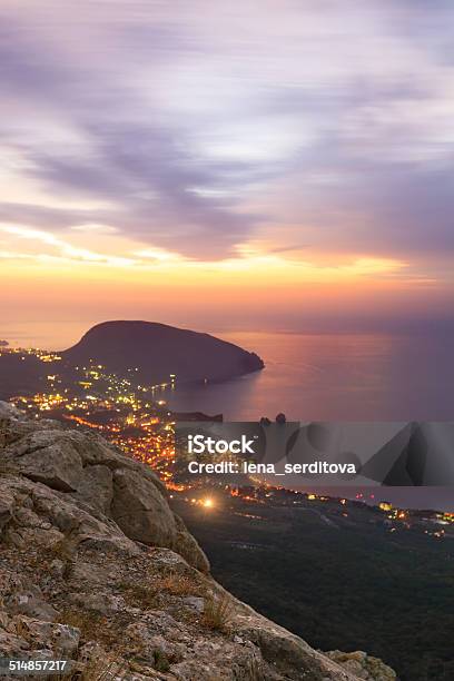 Ayuv Dag Mountain And Hurzuf Crimea Ukraine Stock Photo - Download Image Now - Beach, Cliff, Coastline