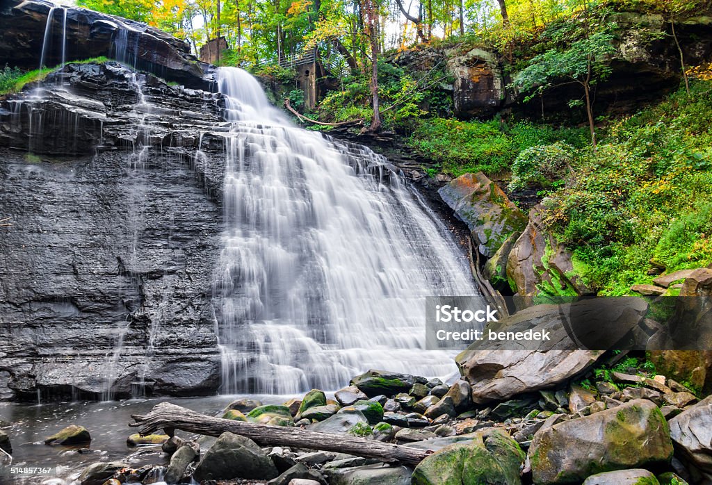 Cuyahoga Valley National Park Brandywine Falls in Cuyahoga Valley National Park, Ohio, USA. National Park Stock Photo