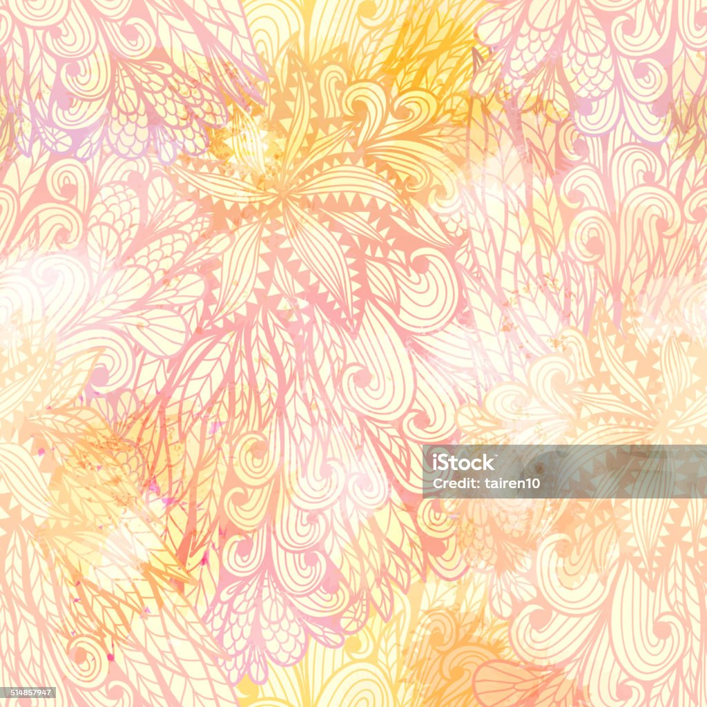 Seamless Floral Gradient Pattern Stock Illustration - Download Image ...