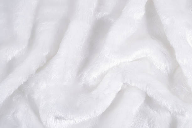 istock Surface of the white faux fur 514875901