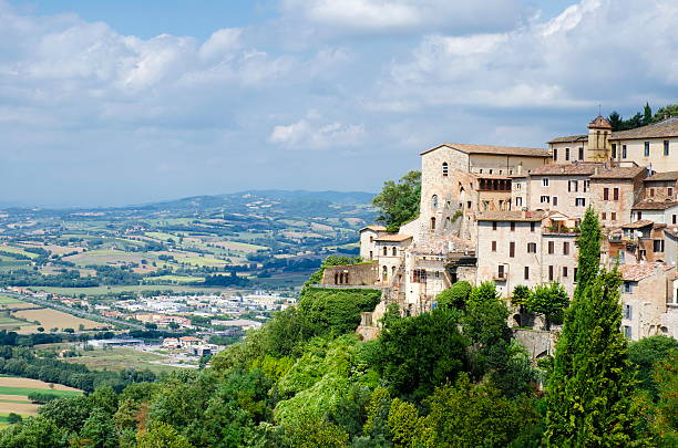 View from the town of Orvieto stock photo