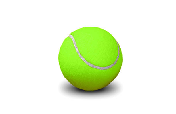 istock green tennis ball isolated on white 514876717