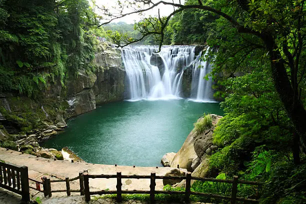 Beautiful waterfall in Taiwan