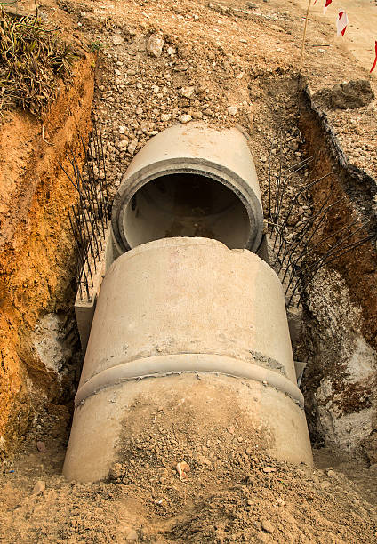 istock The Concrete drainage tank 514879747