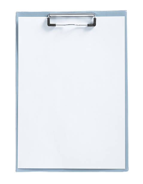 istock isolated gray paperclip with sheet 514880657