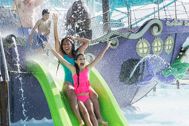 istock Family at water park 514880675