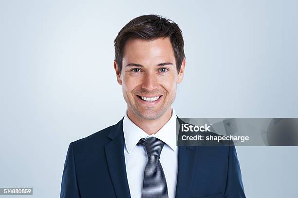 I Create My Own Opportunities Stock Photo - Download Image Now - Men, Headshot, Suit