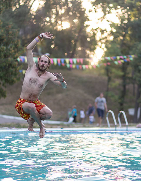 istock People walk on the sling over the water 514911793