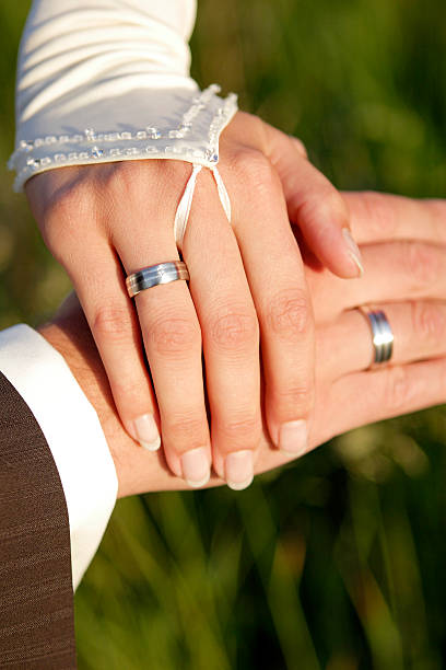 istock Hands of a bride and groom 514913761
