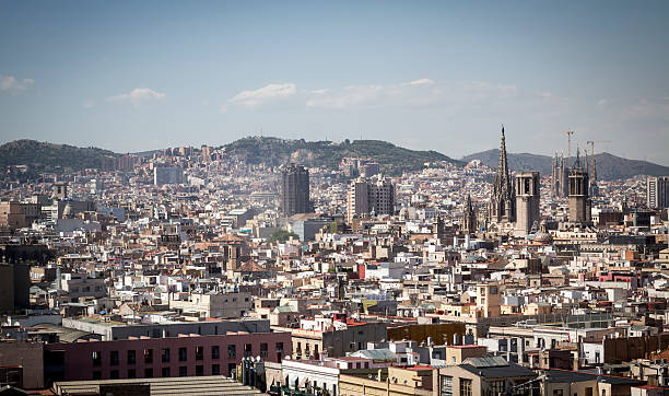 istock skyline of Barcelona, Spain 514913975