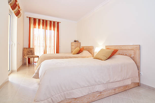 istock Modern classic bedroom suite. In the warm colors. 514915980