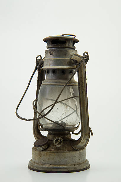 istock Old metallic dirty and rusty kerosene lamp 514918066