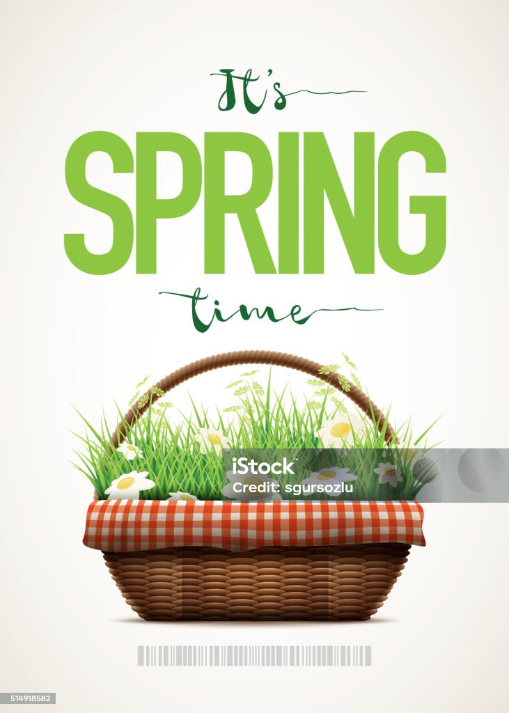 Spring Day Time Poster Spring Time Stock Illustration - Download Image Now - Art And Craft ...