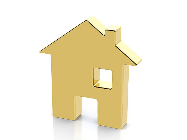 istock Golden house symbol 514923240
