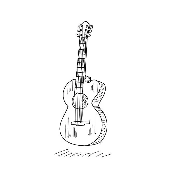 Vector illustration of guitar