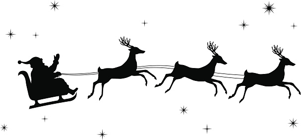 Santa and Deers