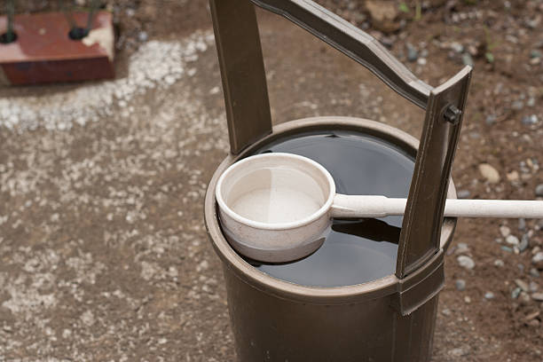 istock Ladle and bucket at Japanese grave yard 514931675