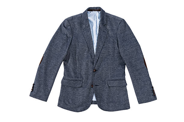 istock Men's elegance tweed jacket with leather buttons and patches isolated 514932601