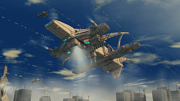 istock Alien Spaceship futuristic UFO 514932846