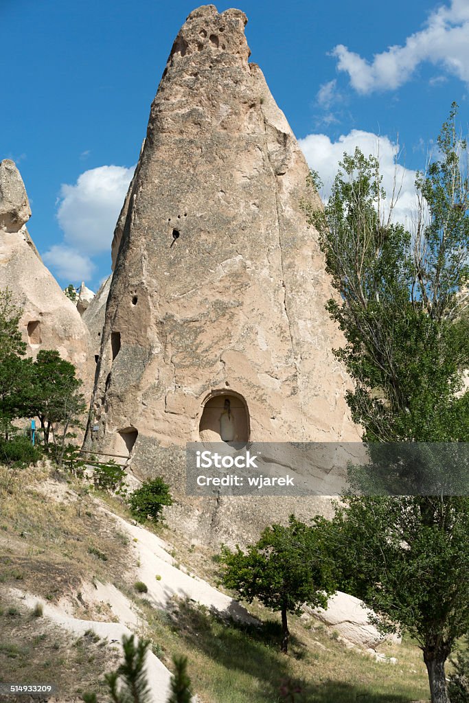 Uchisar castle in Cappadocia view of Uchisar castle in Cappadocia Anatolia Stock Photo
