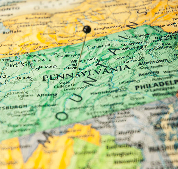istock Travel Road Map Of State College Pennsylvania 514933559