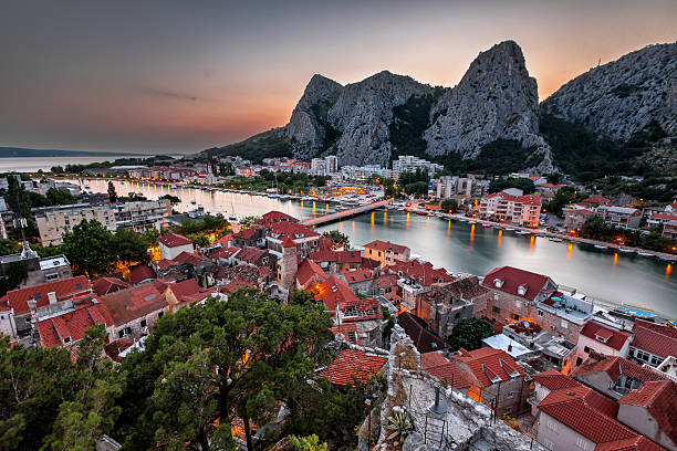 istock Aerial View on Omis and Cetina River Gorge 514933669