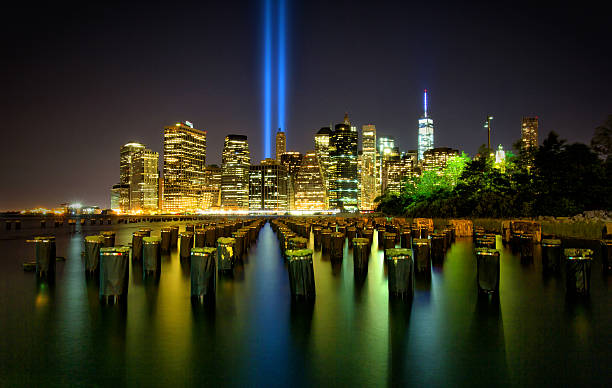 istock Tribute in Light. Downtown New York City 514934535
